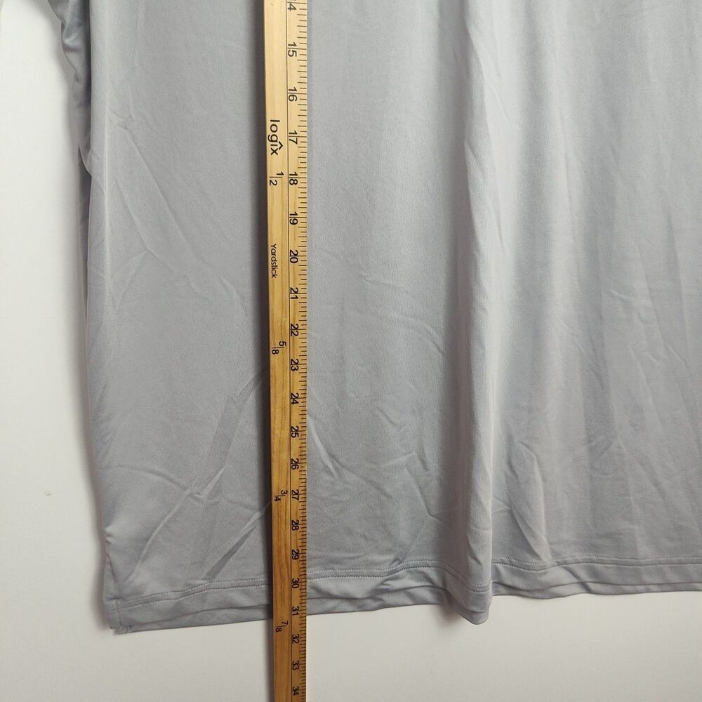 Adidas Golf Polo Shirt Men's XL Light Gray Short Sleeves Lightweight - Picture 6 of 9